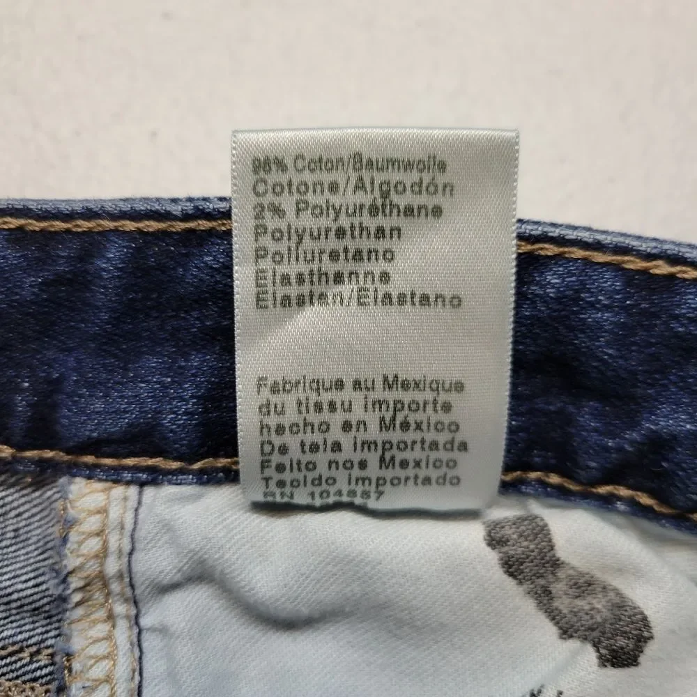 Ag Adriano Goldschmied Saige High Rise Straight Dark Wash Denim Blue Jeans